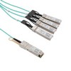 Active Optical Cable Breakout QSFP+ 40Gbps to 4x10G SFP+, 30 meters, MSA Compatible的图片