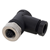 M12 8 Pin A-Code Female Right Angle Field Termination Connector, 24-20AWG的图片