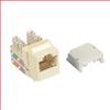 OCC 6类Keystone水晶头母座，110/RJ45，EIA568A/B，白的图片