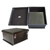 18×16×8英寸（45.7×40.6×20.3厘米）UL®认证NEMA-4X级防风雨接线盒，黑，带空白铝制安装板的图片