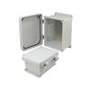 8×6×4英寸（20.3×15.2×10.2厘米）UL®认证NEMA-4X级防风雨接线盒，带铝制安装板和非金属合页连接结构的图片