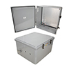 18x16x10 Polycarbonate Weatherproof NEMA 4X Enclosure, 120VAC Mount Plate Dark Gray的图片