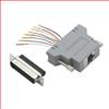 屏蔽式模块化适配器，DB25 公头 / RJ45 (8x8) 插座的图片