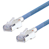 Category 5e Slim Aerospace Ethernet Cable High-Temp Double Shielded FEP Blue RJ45, 75.0ft的图片