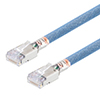 Category 6a Aerospace Ethernet Cable High-Temp Double Shielded FEP Blue RJ45, 75.0ft的图片