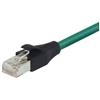 Cat6a Double Shielded Outdoor Industrial High Flex Ethernet Cable TPE, RJ45 / RJ45, Teal, 40.0ft的图片
