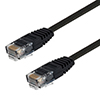Category 6 Flat Patch Cable, RJ45 / RJ45, Black, 50.0 ft的图片