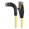 6类直角型RJ45以太网跳线，直通/直角左出线，黄，3英尺（0.9米）的图片