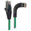 6类直角型RJ45以太网跳线，直通/直角右出线，绿，30英尺（9.1米）的图片