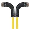 6类直角型RJ45以太网跳线，直角左出线/直角右出线，黄，20英尺（6.1米）的图片