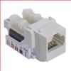 6类Keystone水晶头母座，110/RJ45（8×8）水晶头，EIA568A/B，米白的图片