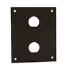 Universal Steel Sub-Panel with Two 0.630" D-Holes, Black的图片